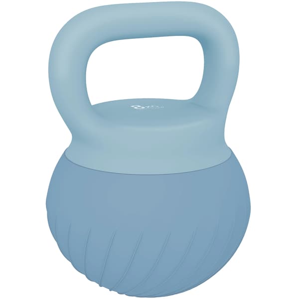Kettlebell, Mjuk Utsida, Halkfritt Handtag, Blå