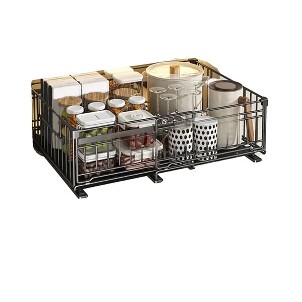 Utdragbar Skåpsorganisatör, Utvidgbar Låddesign, Mångsidig Förvaring,1PC