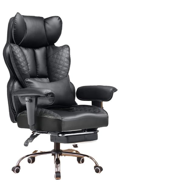 Gamingstol, Ergonomisk Design, Justerbare Armlæn,Sort