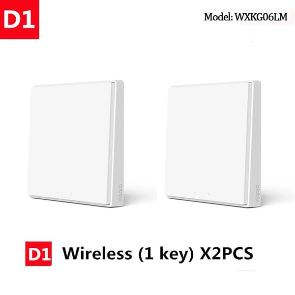 Smart Switch, Trådlös Kontroll, Zigbee Kompatibilitet,2XD1 Trådlös 1nyckel