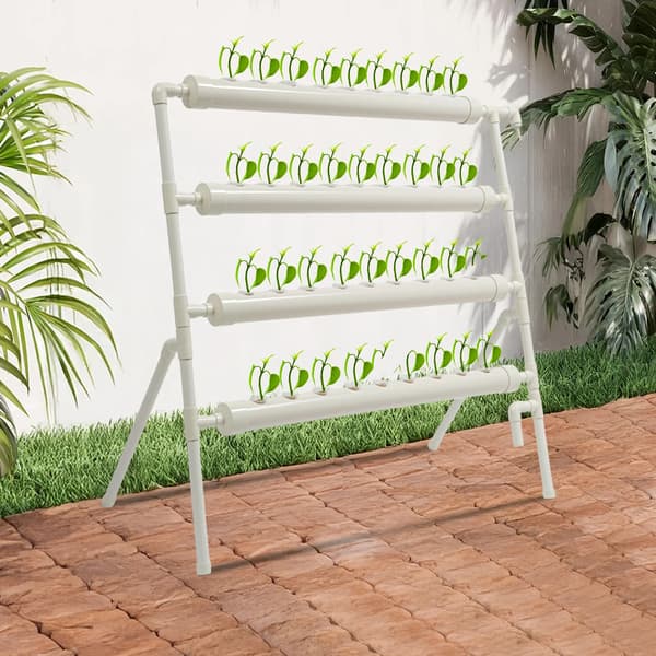 Hydroponiskt växtsystem, 36 växtplatser, 4-nivådesign,VIT