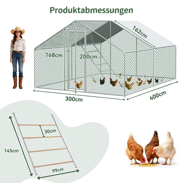 Kyllingestald, Vandtæt Materiale, Nem Samling,A
