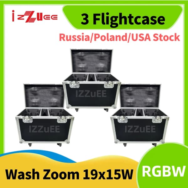 Flightcase för rörlig huvudljus, hållbart material,3 Endast Flightcase