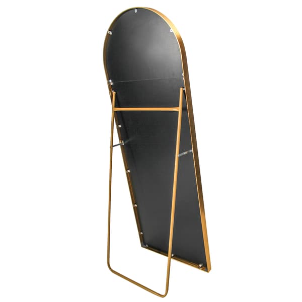 Heltäckande Spegel, Båge Design, Hållbar Ram,Guld
