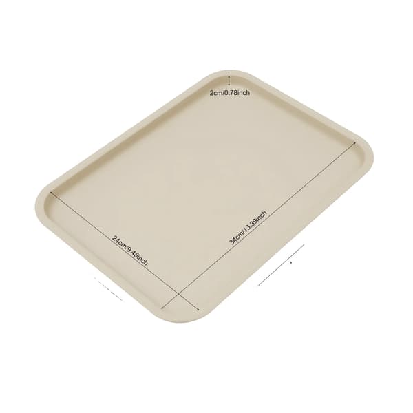 Serveringsbakke, Holdbart PP-materiale, Brugervenligt Design,Mørk Khaki
