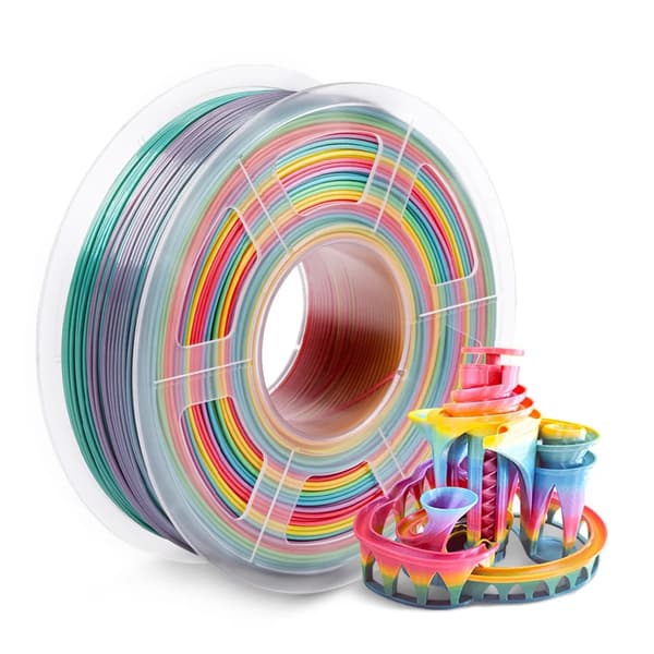 PLA Filament, 1,75 mm Diameter, Kompatibel med FDM-skrivare,PLA Regnbåge 01
