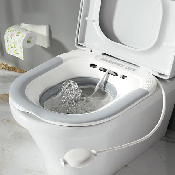 Sittbad, Ergonomisk Design, Fällbar Bekvämlighet,GRÅ