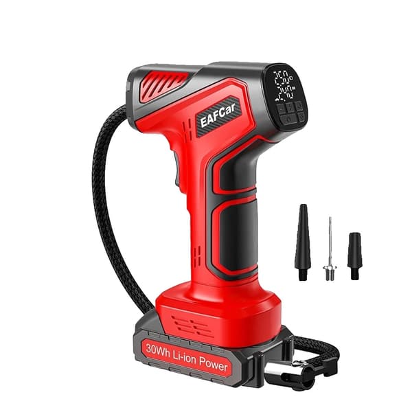 Luftkompressor, 4 tilstande, trådløs drift,Batteridrevet, 1x 30Wh batteri
