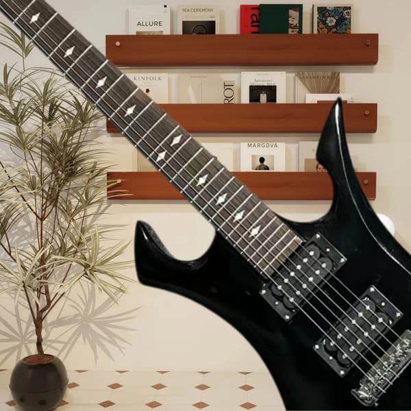 Rock Guitar, Folk Spilestil, Kvalitetsmaterialer,sort