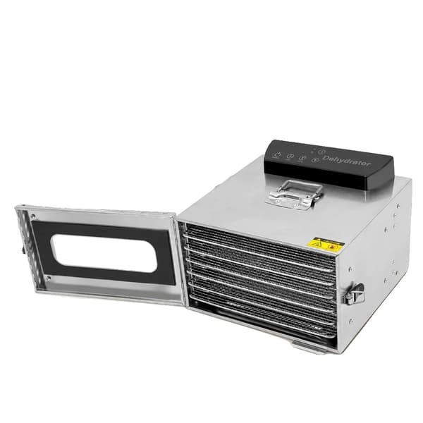 Matdehydrator, 6 brickor, 400W effekt, 220V spänning, justerbar temperatur 30-85℃, timer 0,5-24h