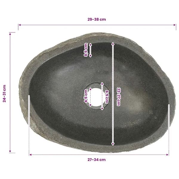 Vaskeskål, Elegant Oval Design, Holdbart Keramisk Materiale,Lys Grå