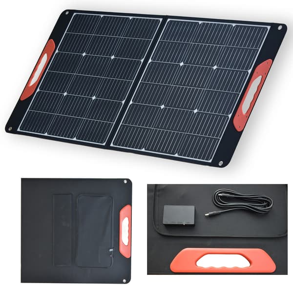 Solpanel, Bærbar og Sammenfoldelig, Vandtæt Design,1stk 100w panel