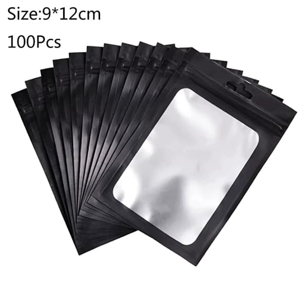 Genlukkelige Zip Lock Poser, Klar Design, Holdbart Plastmateriale,5