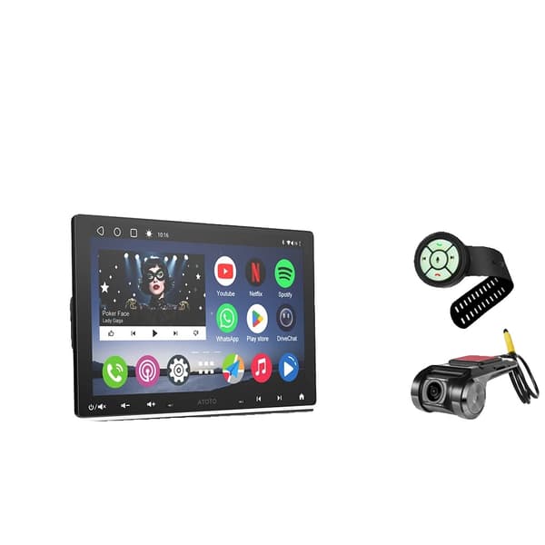Bilstereo, Skärmstorlek, Navigationssystem,Åtta Core-e, med Control DVR