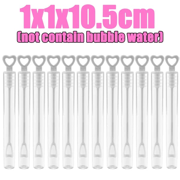 Boblevand, Mini Hjerteform, Ideel til Fester,HVID-a, 100PCS