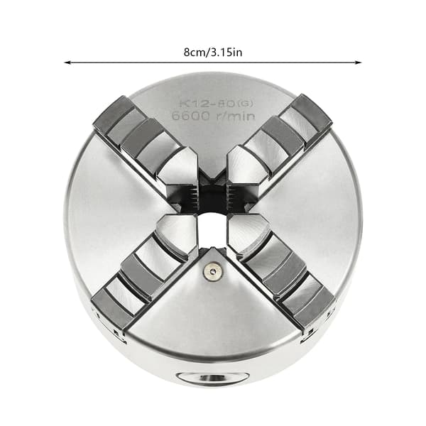 Svarvchuck, 4-kälsdesign, Hög hastighet,4Jaw-a, 100mm