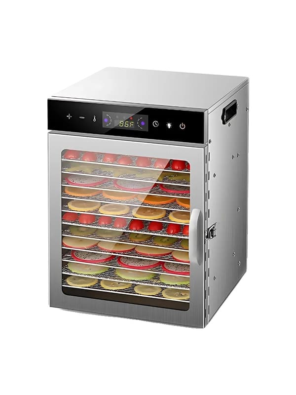 Matdehydrator, 12 lager, inbyggd timer,EU, 12-lagers