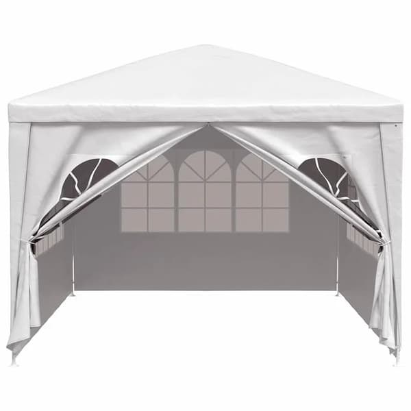 Gazebo, Solid Skjul, Nem Opsætning,HVID