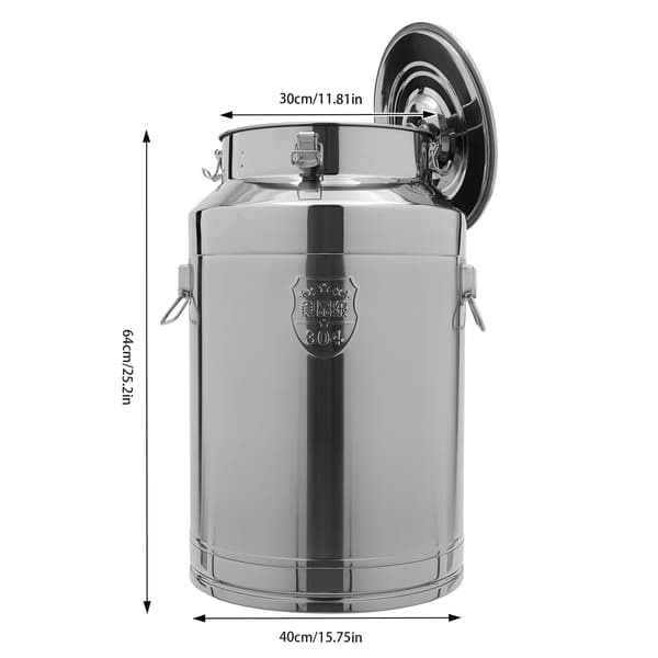 Opbevaringsbeholder, Tæt Design, Rustfrit Stål,76L