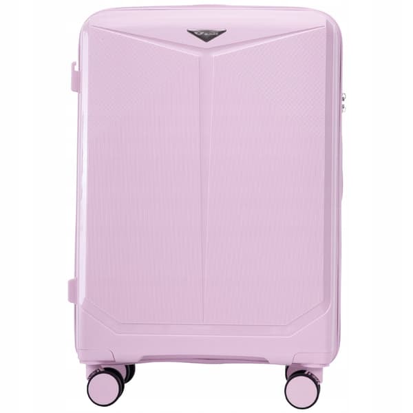 Resväska, TSA-lås, Dubbelhjul,Rosa