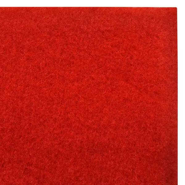 Gulvtæppe, Polyester Materiale, 1 m x 10 m Længde,10M, Rød, 1M