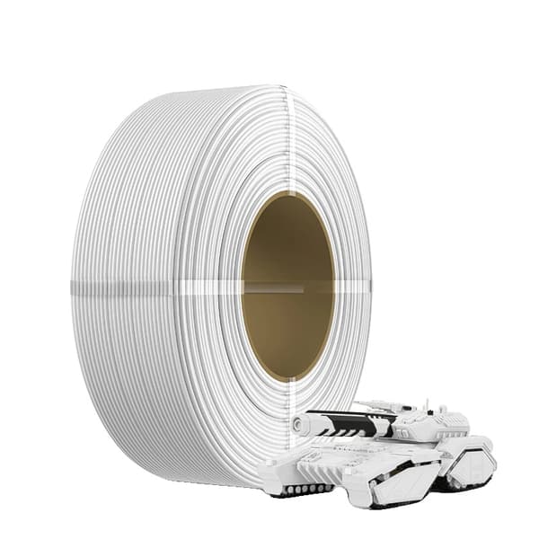 3D-printer filament, ingen sammenfiltring, boblefri,PLA Hvid