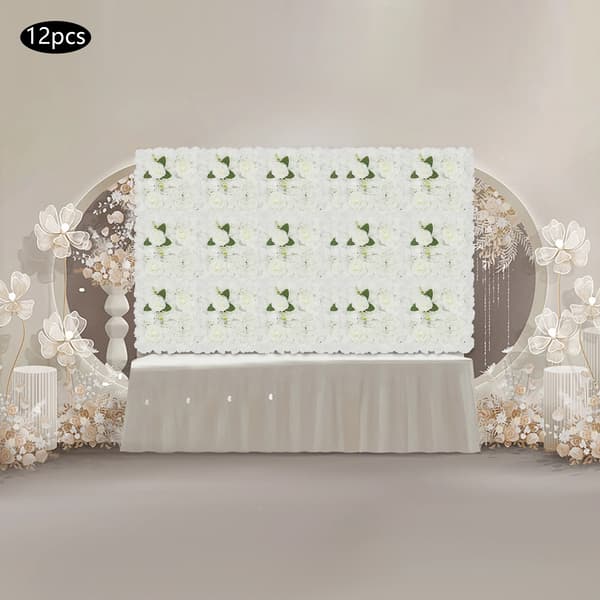 Blomster Vægpaneler, 3D Design, Egnet til Bryllupper og Fester,HVID