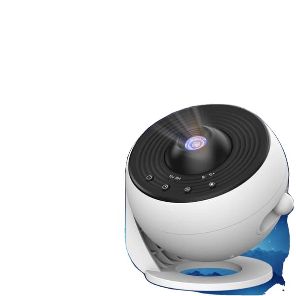 Galakseprojektor, Multifunktionelt Design, Bluetooth-forbindelse,Sort Hvid