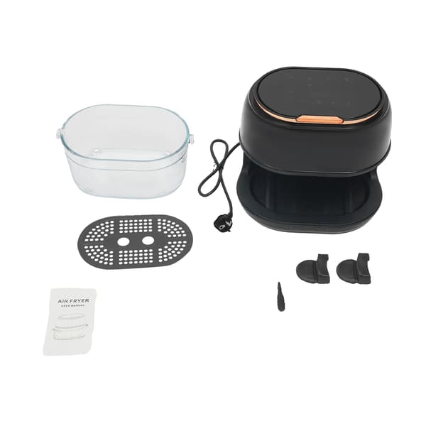 Air Fryer, 4L Kapacitet, Touch Screen Kontrol,sort