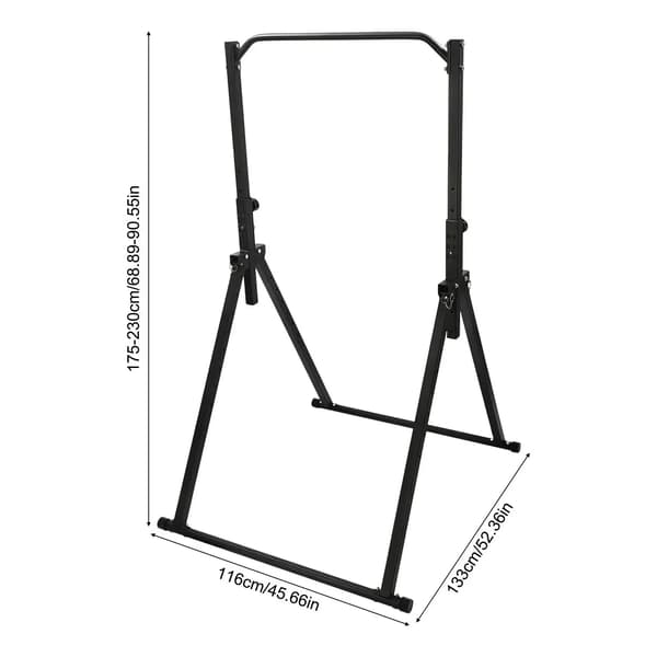 Pull-Up Bar, Justerbar Höjd, Robust Konstruktion,svart