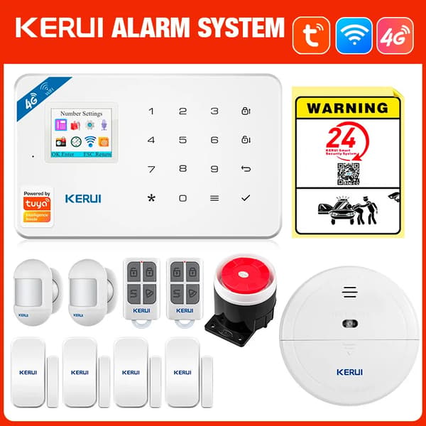 Larm System, Smart Teknik, Trådlös Kommunikation,larmkit 3, EU-plugg-b
