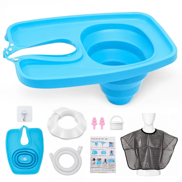 Hårtvättsbasin, Fällbar Design, Lätt Dräneringssystem,1 set