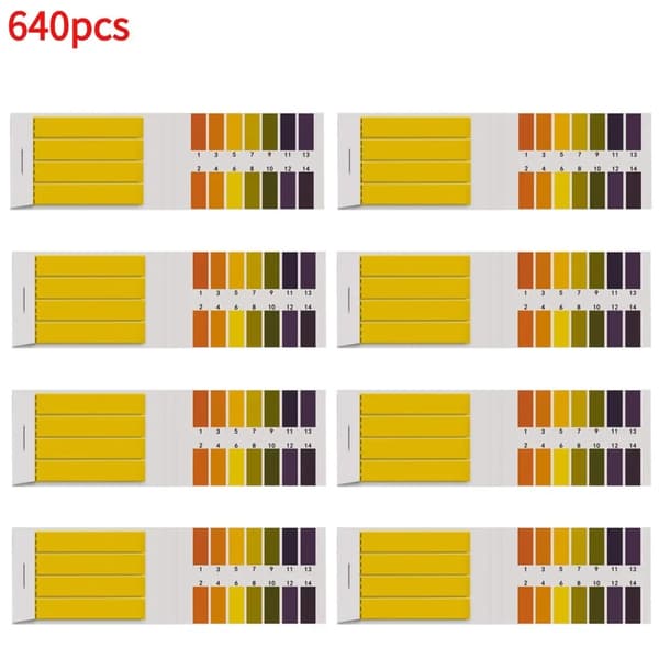 pH Lackmuspapper, Mångsidig Testning, Användarvänlig,640pcs