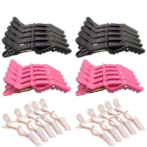 Hårklips, Nonslip Design, Holdbart Plastik,Bland 30stk