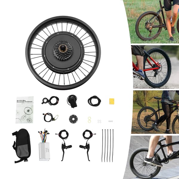 Ebike Modifieringskit, 48V Motor, Skivbroms,svart