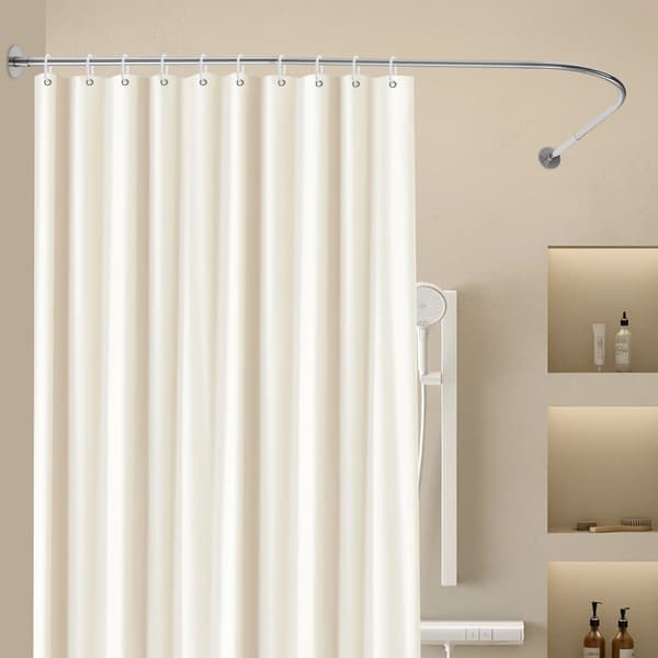 Bruseforhængsstang, Justerbar Længde, Moderne Design,Sølv