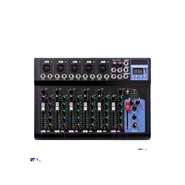 Lydmixer, Bluetooth-forbindelse, Professionel ydeevne,7 Kanal