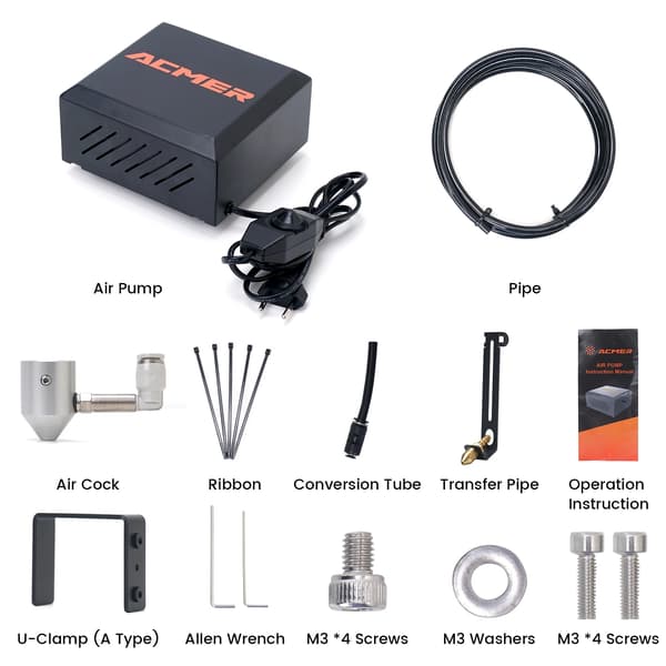 Luftpumpe, 30L/min Output, Justerbar Luftstrøm,EU, C4 Luftpumpe