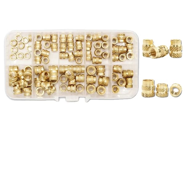 Insatsmutter, mässingsmaterial, 3D-utskriftkompatibilitet,M5M6 muttersats