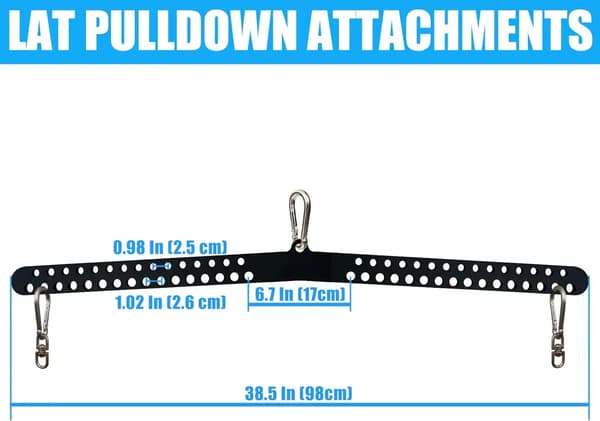 Lat Pulldown Bar, Multi-Grepp Design, Robust Konstruktion,SVART-LÅNG PLATTA STÅNG
