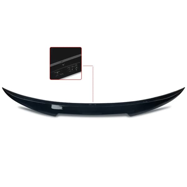 Bagagerums Spoiler, M4 Stil, Nem Installation,Glans Sort