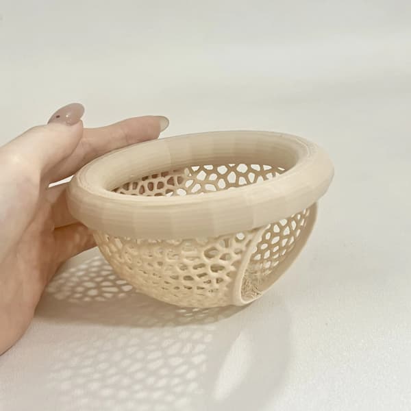 Akvarium Dekoration, 3-i-1 Hængekøje, Foder Ring,Beige, L-d