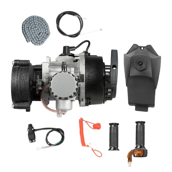 Motor Kit, 49.85CC, Luftkyld,svart