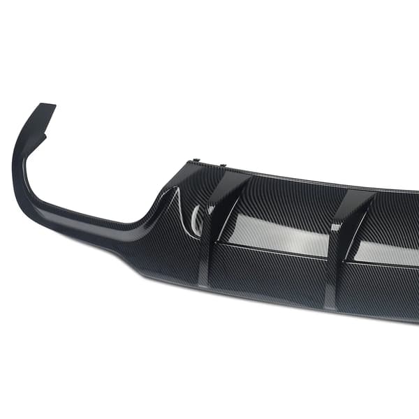 Bageste kofanger diffuser lip, ABS plast, AMG stil,Kulfiberlook