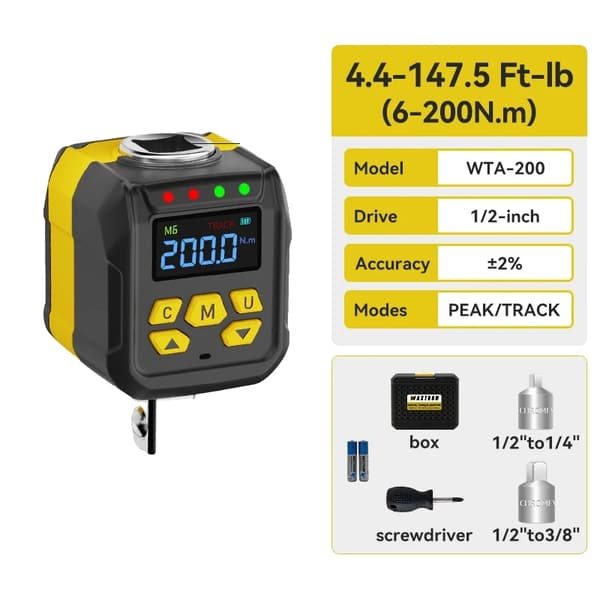 Momentadapter, Digital Display, Mångsidig Kompatibilitet,WTA-200