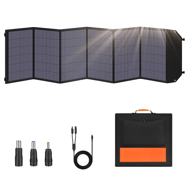Solpanel, 200W Fällbar Design, Hög Effektivitet,20,5V, SP200, 200W