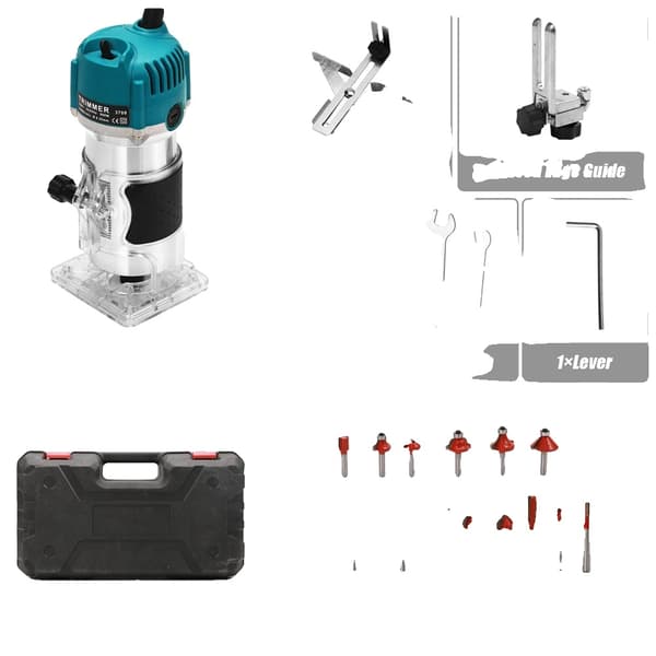 Träfräs, Hög Precision, Kraftfull 800W Motor,EU-kontakt