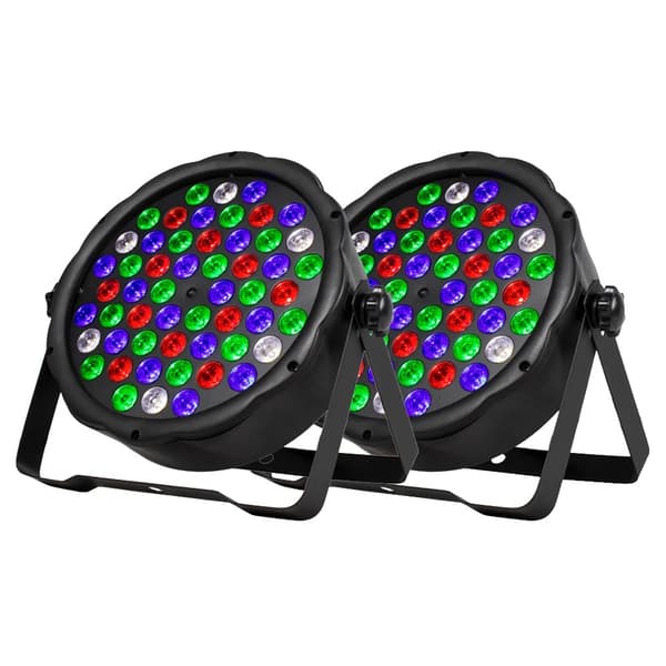 Scene Belysning, 54x3W LED Kilde, DMX512 Kontrol,EU Stik, 2PCS