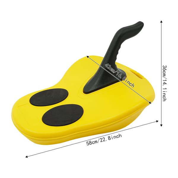 Kälke Snowboard, Lättviktsdesign, Slitstarka Material, Gul