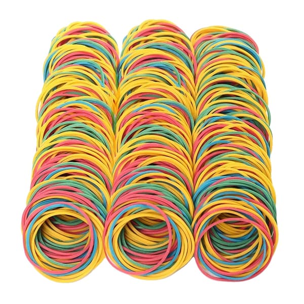 Gummiband, sträckbara, hållbar design,1 påse-färgglad